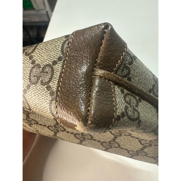 Gucci Monogram Shoulder Bag Brown/Gold One Size - Picture 6 of 10
